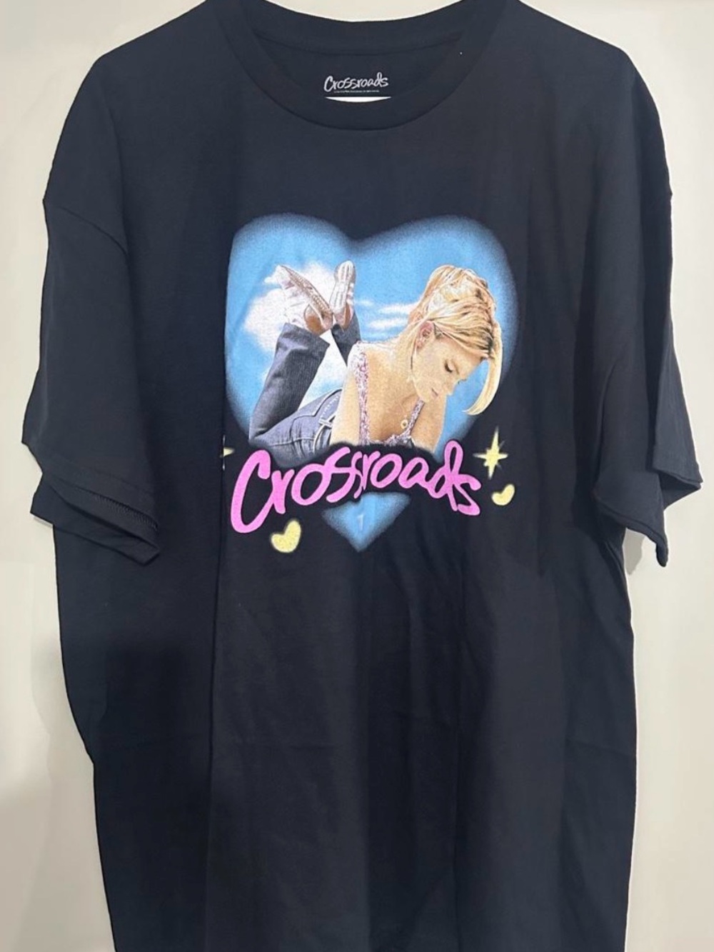 Crossroads Graphic Tee with Pink Logo